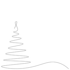 Christmas trees background, vector illustration