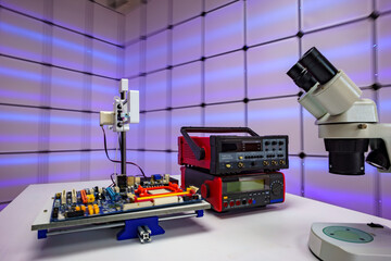 Automated control of printed circuit boards. Control of chip mounting.