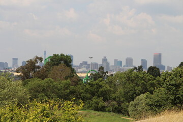 View of Johannesburg from the Apartheid Museum, South Africa