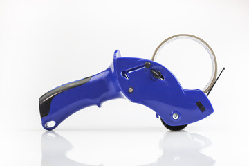 Large brown tape on white background
