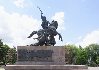   Monument "First of horsemen"-sculptor E. Vucetich. Dedicated to the heroes of the Civil War, Rostov liberated from the White Guards in 1920