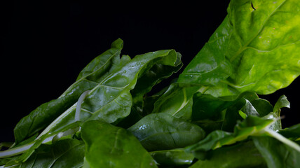 Young woman cutting vegetables in home kitchen to cook healthy and healthy green green.