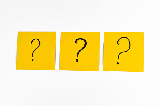 question mark on yellow paper - Powered by Adobe