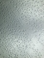 water drops on glass