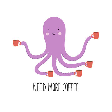 Cute Octopus Vector" Images – Browse 78 Stock Photos, Vectors, and Video |  Adobe Stock