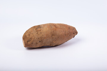 sweet potato on the white background