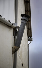 Industrial chimney smoke outlet