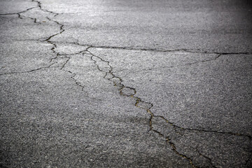 Broken street floor