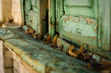 rusty metal door