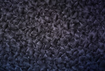 Dark Gray vector triangle mosaic background.