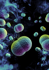 Meningitis Bacteria Infection 3D Illustration