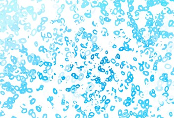 Light BLUE vector template with circles.
