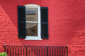 Exterior Red Brick Wall and Window