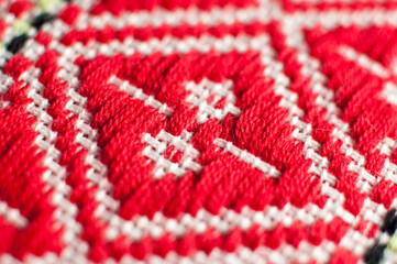 Tablecloth pattern, croatian ethnic ornament