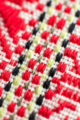 Tablecloth pattern, croatian ethnic ornament