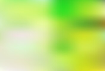 Fototapeta na wymiar Light Green vector colorful blur backdrop.