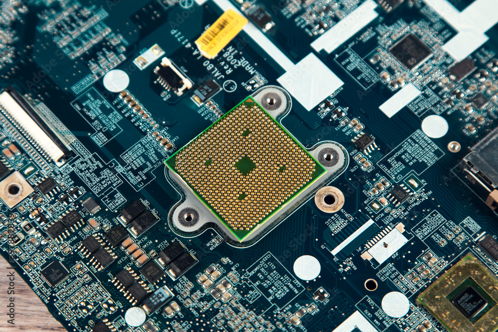 Poster electronic circuit board with processor