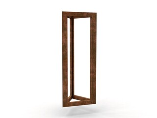 Cion Pleurodis Triogonos Cenis , Leonardo da Vinci, illustration for the Divina Proportione book page 273. 3D model