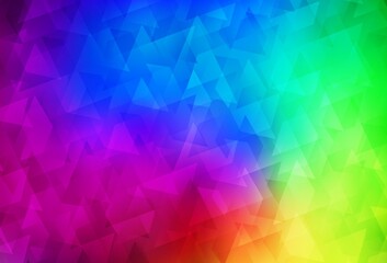 Fototapeta premium Dark Multicolor vector background in polygonal style.