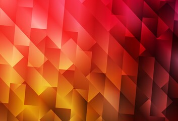 Obraz premium Dark Red, Yellow vector template with rhombus.