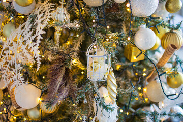 festive christmas and new year decorations	