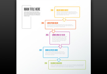 Timeline Infographic with Speech Bubbles
