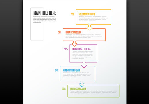 Timeline Infographic with Speech Bubbles