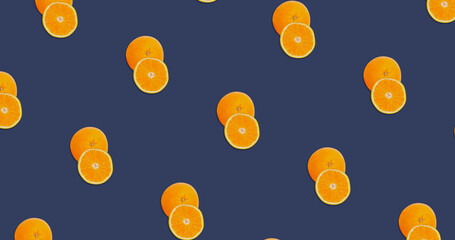 Pattern of an orange. Minimalist and elegant background.