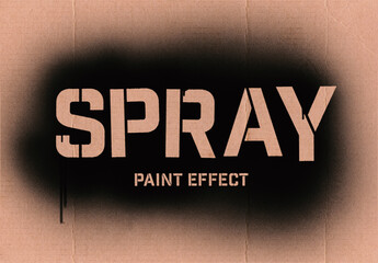 Spray Paint Text Effect Mockup