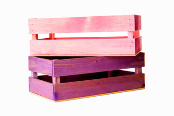 red wooden box