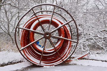 wheel in snow