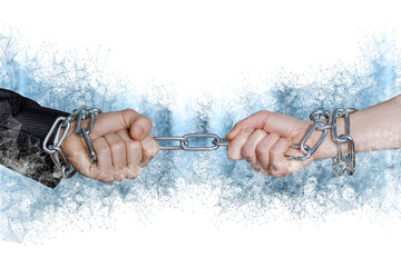 Hands cannot break the circuit amid connections.