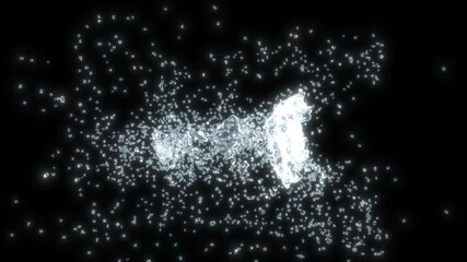 Water drop collider Liquid splash 3d abstract super slow motion 1000 FPS 4k