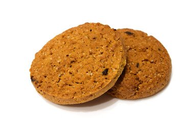 Oatmeal cookies on the table.