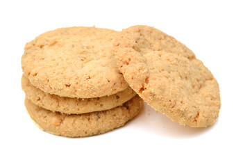 Sweet cookies isolated on a white background