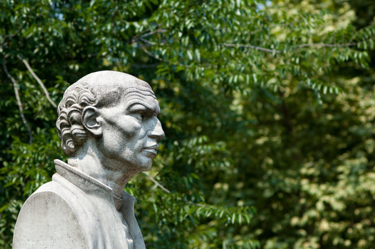 Zagreb, Croatia - July 16, 2015: Bust sculpture of Rudjer Boskovic
