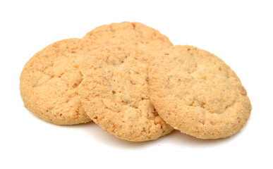 Sweet cookies isolated on a white background