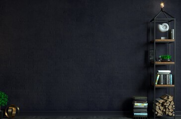 Loft interior background old wall Loft interior background old wall