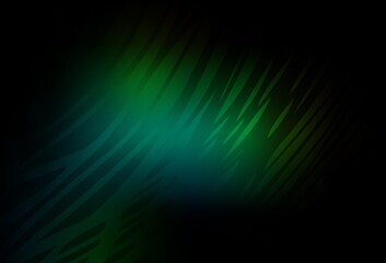Dark Green vector colorful blur background.