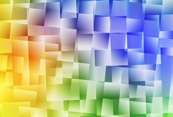 Light Multicolor vector texture in rectangular style.