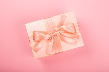 Valentines Day pink gift box