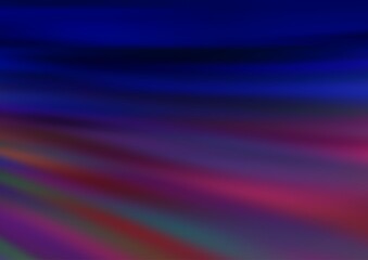 Fototapeta premium Dark Blue, Red vector pattern with lines, ovals.