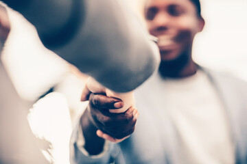 close up. background image of a business handshake.