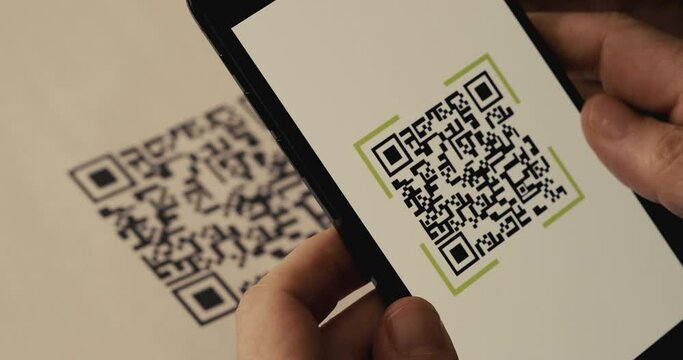 Scanning QR code with mobile phone