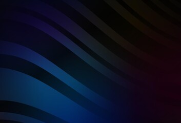 Dark BLUE vector abstract blurred background.