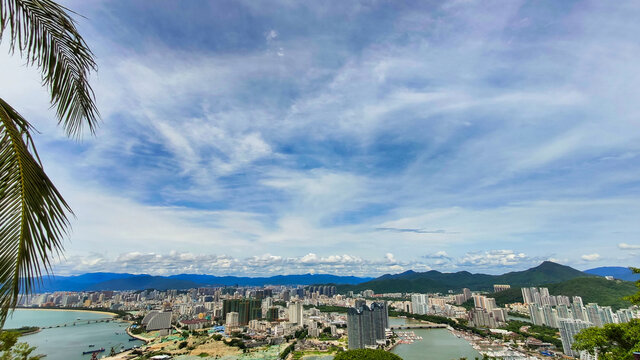 Residential Houses, Hotels And Yachts Near The Coast Of Sanya. Marina. South China Sea. Hainan Island. Asia.