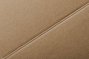 Diogonal bend line on carton paper background