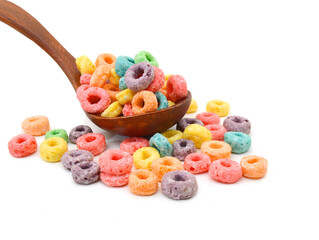 Delicious and nutritious fruit cereal loops flavorful, healthy and funny addition to kids breakfast