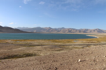 Fototapeta na wymiar Bulunkul in the Pamir Highway, Tajikistan