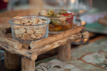 nuts and olives